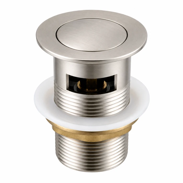 Solid Brass Basin Pop Up Waste with Overflow