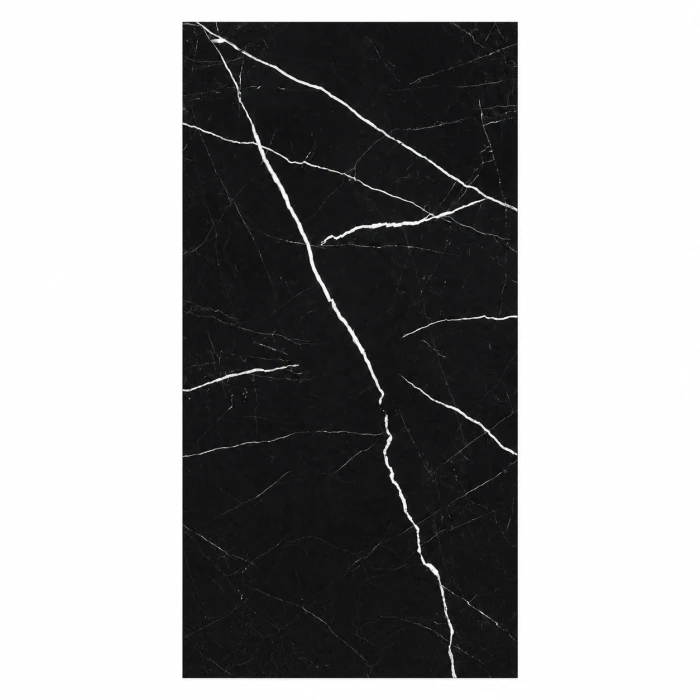 Regio Nero Marquina Imperial High Gloss Porcelain Tile 600 by 1200