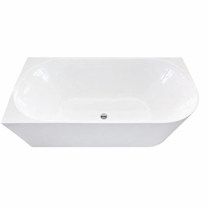 Regio Luna Back and Left Wall Double Curved Luxury Acrylic Bathtub