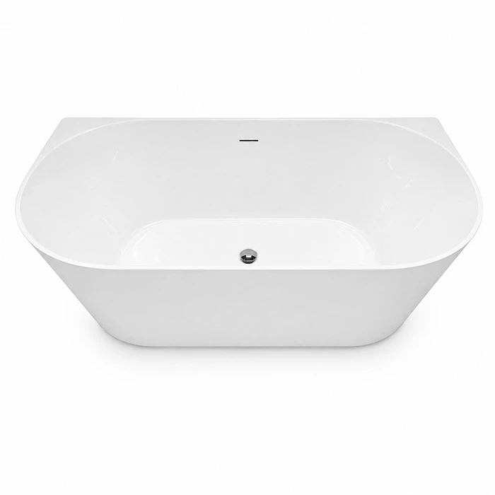Regio Haven Back to Wall Elegant Double Curve Modern Luxury Bathtub Series