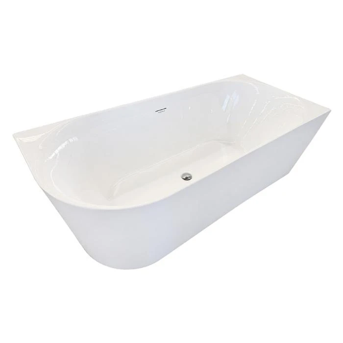 Regio Luna Back and Right Wall Double Curved Luxury Acrylic Bathtub