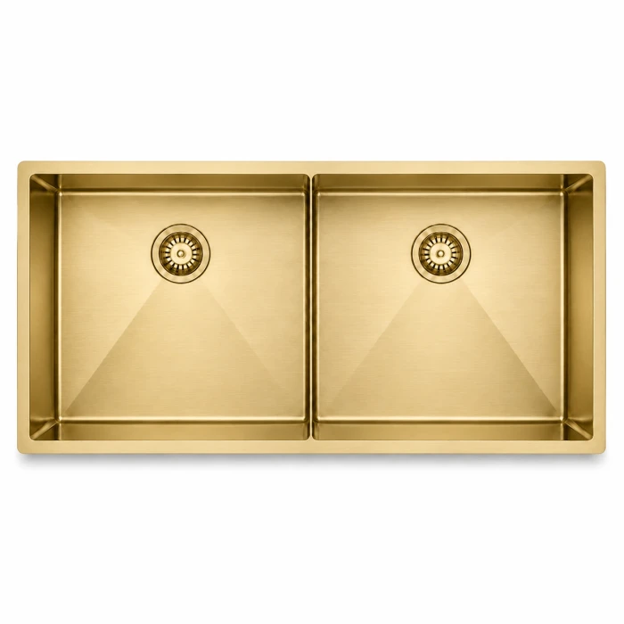 Regio 874420 Series Pressed Stainless Steel Double Bowl Kitchen Sink