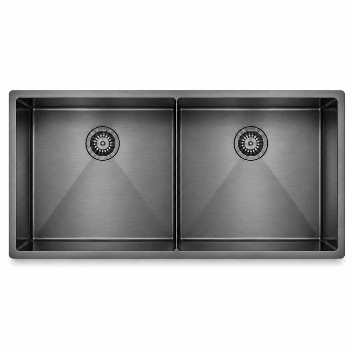 Regio 984520 Series Pressed Stainless Steel Double Bowl Kitchen Sink